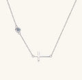 Horizontal  Cross Necklace